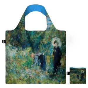 Művészi LOQI shopper Auguste Renoir Nő napernyővel egy kertben